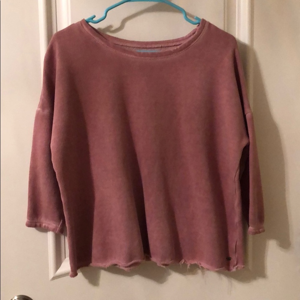 american eagle outfitters dark pink sweater